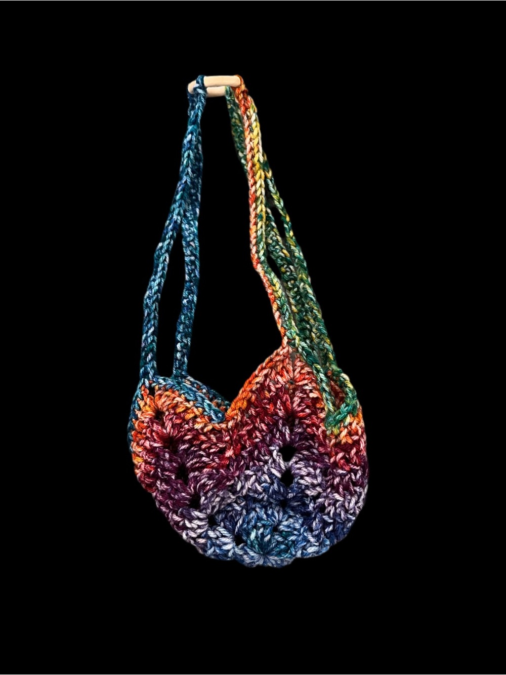 Handmade Multicolor Crochet Plant Hanger